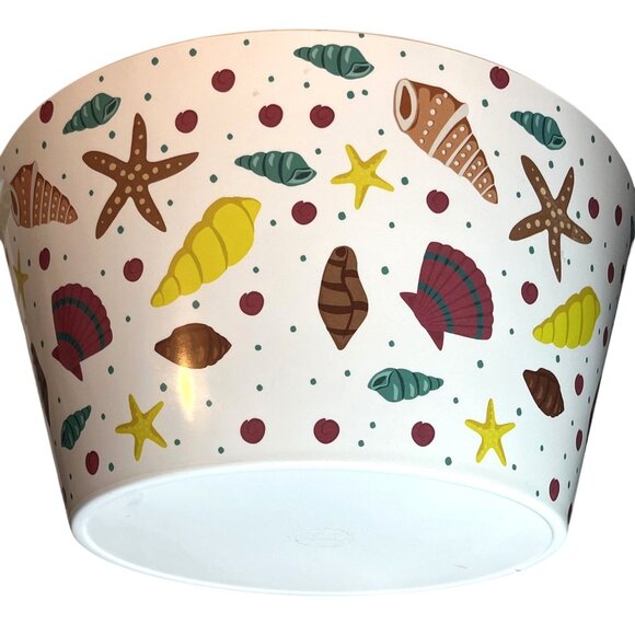 Temptations By Tara Melamine Multicolor Seashells Tailgate Summer Beach Party - Picture 2 of 8